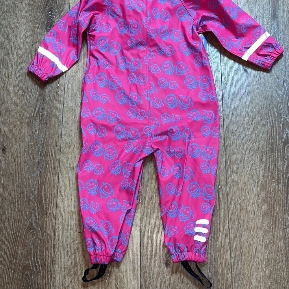 NWT Orline Pro Girls Reflective Rain Suit Size 92/2Yr